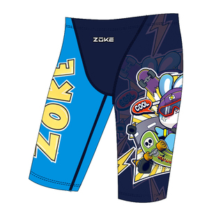 zoke洲克儿童泳裤男孩2026新款男童专业比赛训练竞速五分游泳裤