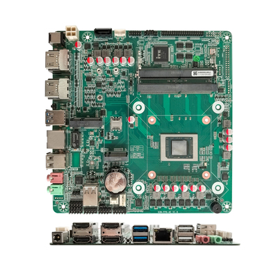 双赞 R5 5625U工控开发板 4HDMI接口 主板六核4.3GHz 迷你ITX主板