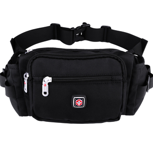 瑞士军刀新款腰包男士多功能大容量运动收银腰包户外旅行大腰包
