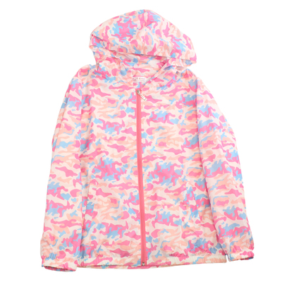 中老年新款春秋花色双层女装妈妈时尚上衣风衣女款夹克洋气薄外套