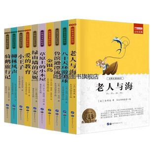 正版新书 世界名著全套正版书籍国外名著经典儿童文学中小生学生青少年课外书小学四五六年级阅读 老人与 简爱 骆驼祥子 童年华阳
