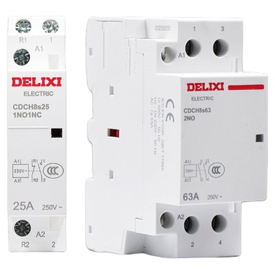 德力西家用建筑交流接触器 20A ac220v家用大电流继电器CDCH8S