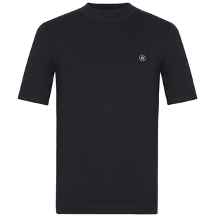 【100%超细萨克逊羊毛】珈仕达早秋新品半高领打底短袖针织羊毛衫