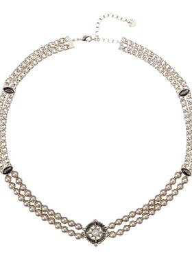 弗弗西FFX女黑蝶贝项链