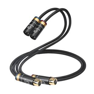 法国独丫兽卡农音频线xlr卡侬公对母电容麦话筒线发烧平衡信号线