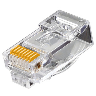 日线四件式NIPPON原装正品千兆非屏蔽8P超六类RJ45网络水晶头镀金