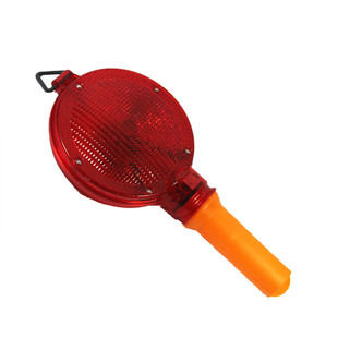 久业警示灯路神灯红黄6LED光控感应路锥灯施工安全爆闪灯路障闪灯