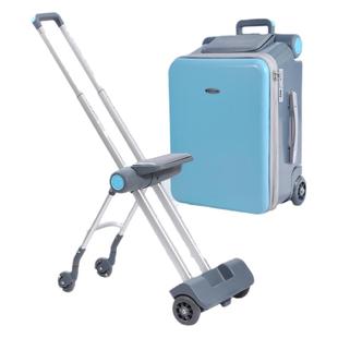 格灵童遛溜娃儿童旅行箱拉杆箱可坐可骑可滑行二合一懒人箱登机箱