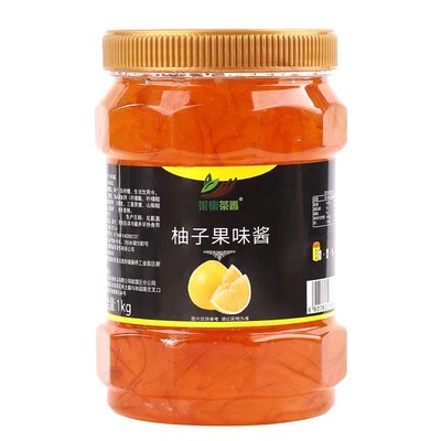 采集蜂蜜柚子茶1kg罐装冲泡饮品