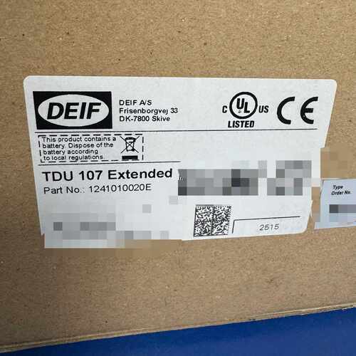 溢价-- DEIF TDU 107 Extended控制器（议价）