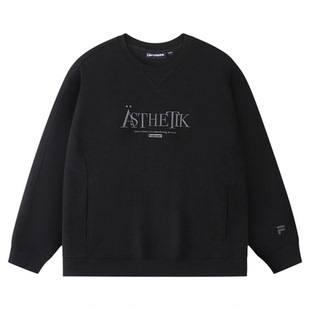 章昊同款FILA FUSION斐乐潮牌男子套头卫衣2026春季新款针织上衣