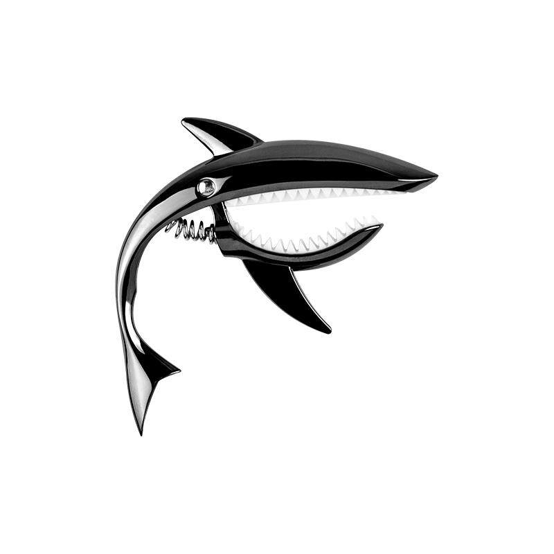 民谣吉他变调夹电木吉他个性金属夹capo变音夹大号鲨鱼送一弦拨片