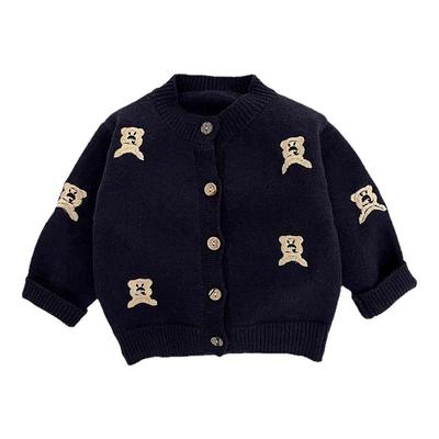 男童毛衣春装卡通针织开衫外套