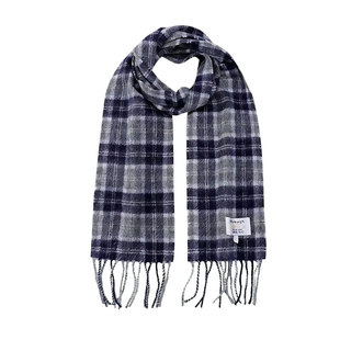 英国苏格兰爱丁堡儿童围巾冬季羊绒羊毛婴儿宝宝礼物新年格子保暖