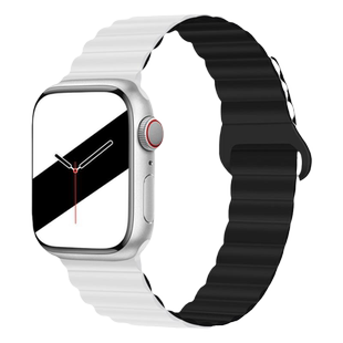 适用苹果手表apple iwatch S11表带s10磁吸硅胶表带Ultra3/2防丢腕带轻薄透气柔软9/8/7运动防水高级便捷表链