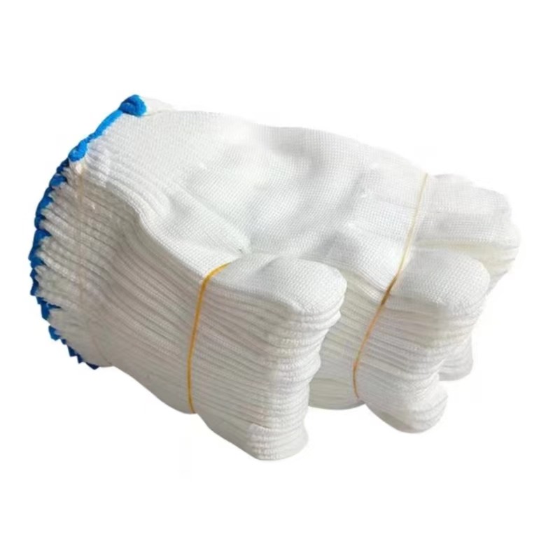 棉线手套劳保耐磨工作防滑加厚纯棉白棉纱尼龙劳工劳动男工地干活