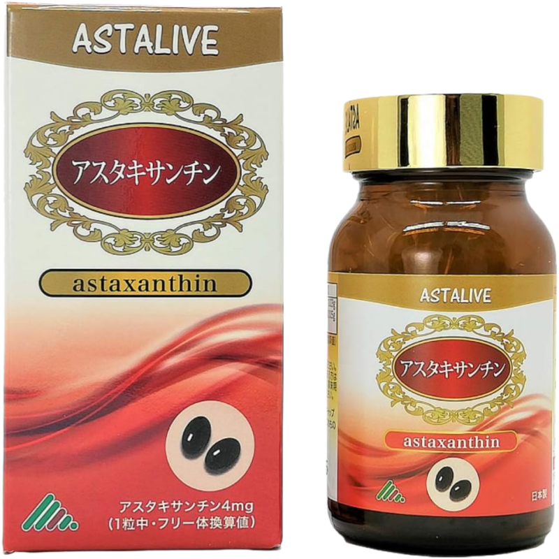 日本代购AstaLive阿斯维他虾青素胶囊雨生红球藻女士营养补充