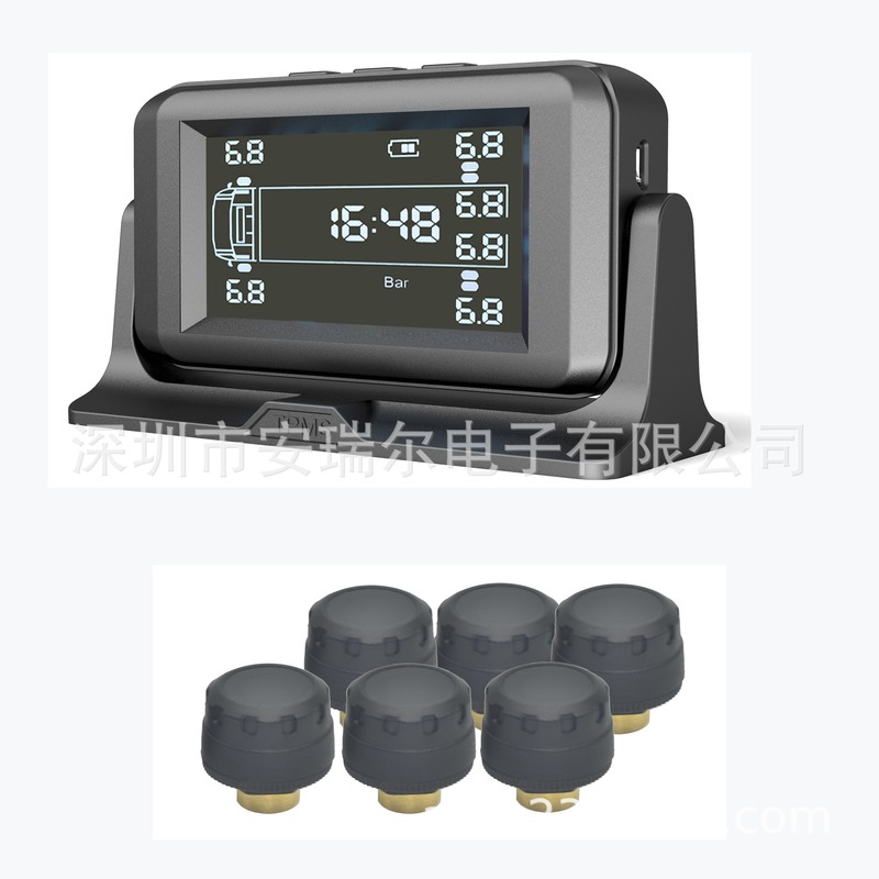 8轮10轮12轮监测器重特种14胎压轮卡拖车货车车轮数