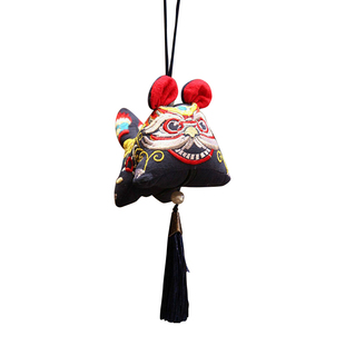 山西临汾特色非遗手工布老虎玩偶刺绣老虎醒狮挂件毛绒玩具公仔