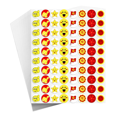 奖励贴纸教师可爱大拇指积分卡