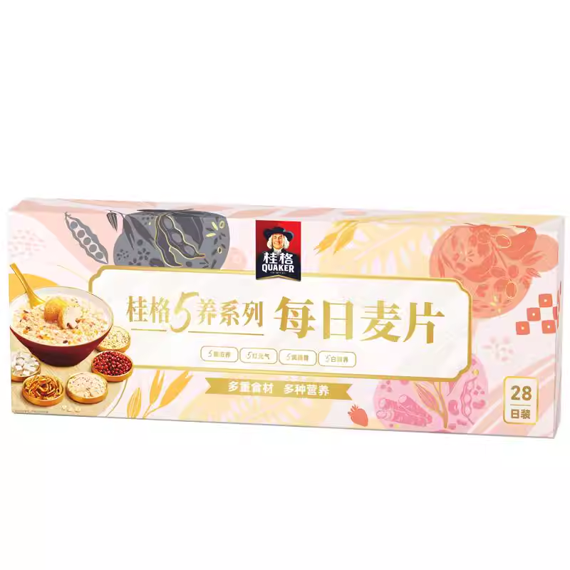 【年货礼盒】桂格30天每日燕麦礼盒混合五黑五红蒸糯醇香麦片