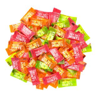 雅树海盐薄荷糖商用清新口气喜糖散装招待糖果网红糖果酒店前台
