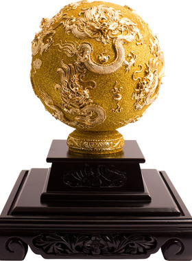 鹭艺轩金箔礼品中式客厅桌面摆件