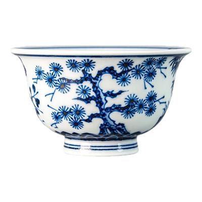 墨舍柴窑青花松竹梅大压手杯