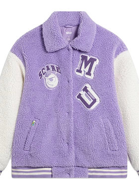 李宁女休闲保暖外套冬款长袖时尚舒适百搭棉服AJMT084-B品