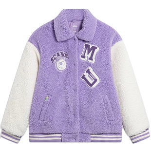 李宁女休闲保暖外套冬款长袖时尚舒适百搭棉服AJMT084-B品