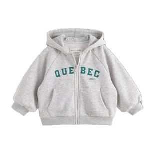 [商场同款]马克珍妮2025男童美式学院连帽外套儿童运动春秋上衣