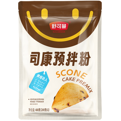 舒可曼司康预拌粉400g司康专用预拌粉蛋糕面包饼干家用烘焙原料