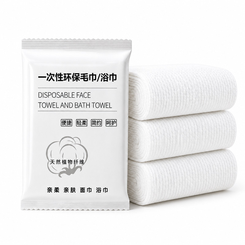 全网销量10万+一次性浴巾加厚