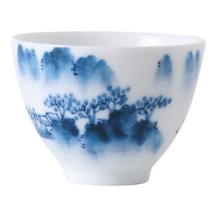手绘功夫茶杯套装陶瓷喝茶杯子手作杯茶碗家用6只装茶具主人杯