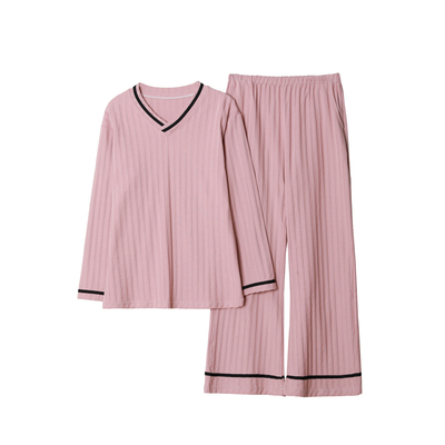 睡衣女春秋季纯棉妈妈家居服长袖