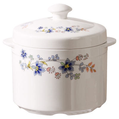 陶瓷双盖隔水炖盅宝宝辅食碗