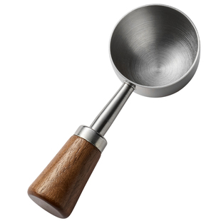 米立风物咖啡量勺奶粉定量勺胡桃木柄面粉勺烘焙称量勺蛋白粉勺子