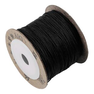 黑色玉线手绳编织线手工diy手链吊坠挂绳编绳股线彩金线黑线黑绳