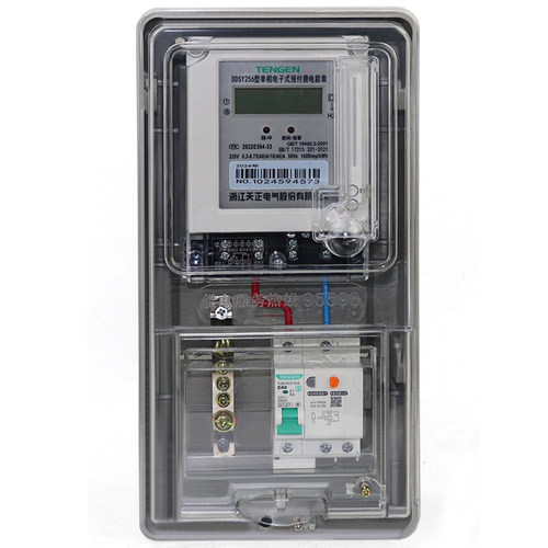 天正DDSY256插卡预付费电表箱防水单相家用物业小区充电桩电表盒