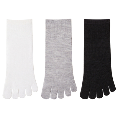 袜子女短袜夏季薄款美利奴羊毛袜透气防臭抗菌春夏天中短筒五指袜