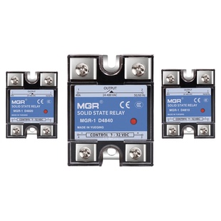 美格尔220V单相固态继电器SSR mgr-1 D4840 25A直流DC控AC交流40a