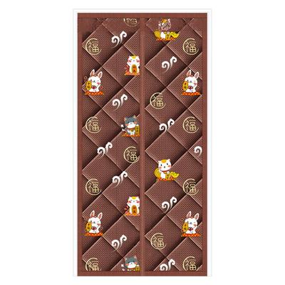 PU皮面2023侧开款夹棉门帘