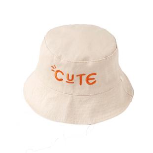 宝宝帽子春秋季男宝女孩韩版遮阳防晒渔夫帽儿童可爱时尚外出盆帽