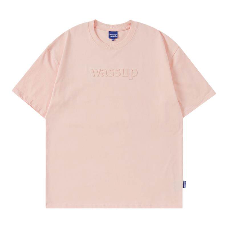 WASSUP发泡字母潮牌短袖
