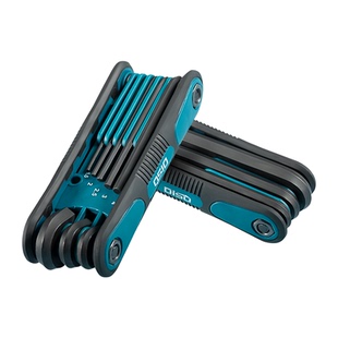 折叠式内六角扳手套装梅花中空六角匙米字螺丝刀工具1.5-8mmT9T40