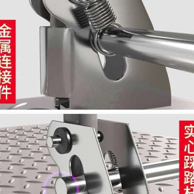 新款。钢板平板车j手推车折叠推货拉货搬运车四轮便携静音家用小