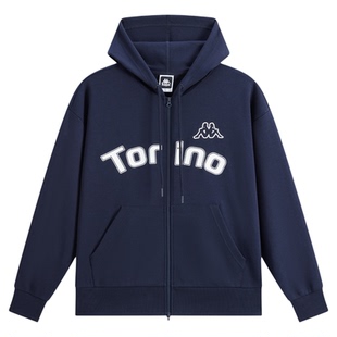 Kappa卡帕背靠背情侣开衫卫衣外套女春季新款美式复古宽松上衣男