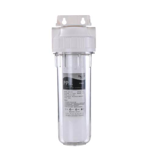 10寸前置过滤器家用净水器透明瓶前置过滤瓶PP棉芯滤水器滤筒滤壳