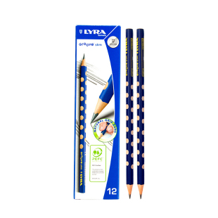 德国LYRA艺雅洞洞铅笔HB矫正握姿小学生三角形2B无铅无毒比三棱2H正品儿童幼儿园用纠正初学者写字铅笔