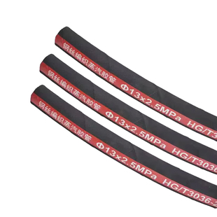 DN25-2.5MPa 钢丝蒸汽胶管 耐高温220度高压高温橡胶软管 耐老化